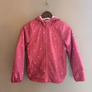OshKosh B'gosh Fleece Lined Pink Heart Print Jacket